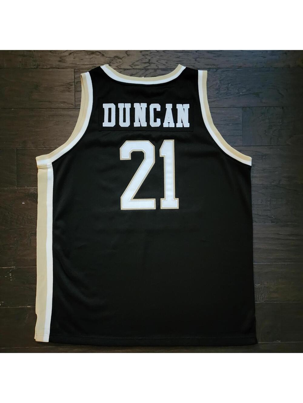 Tim Duncan #21 Wake Forest Adidas Jersey Size XL (52) NCAA